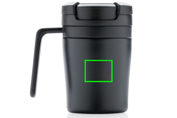 Mug à café à emporter: Emplacement du logo – centre de l’arrière du produit
