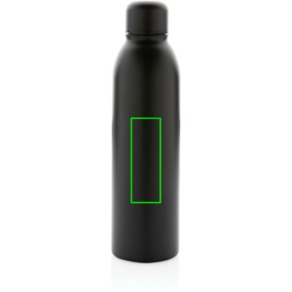 Vakuumflaska i RCS återvunnen stainless steel, 500ml: Logotypens placering – produktens framsida