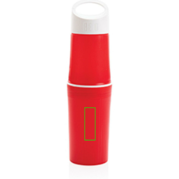 BE O Bottle, Wasserflasche Made In EU: Logoposition – unterer Bereich der Produktvorderseite