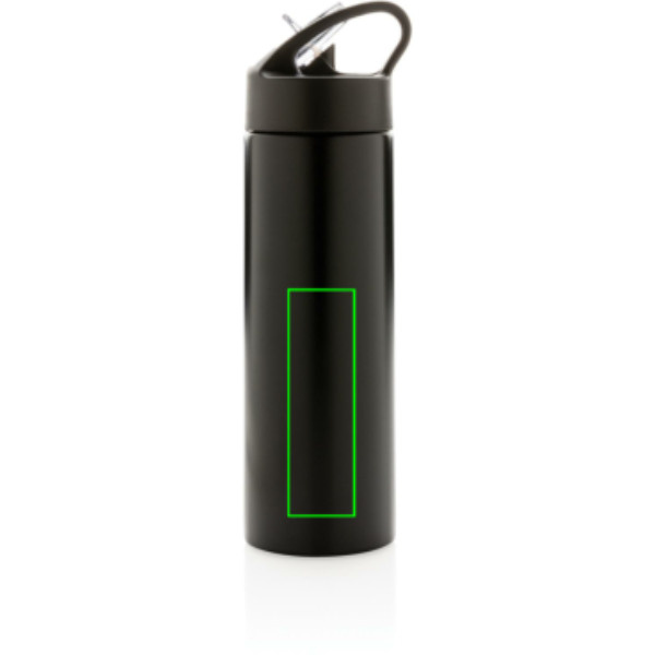 Sport bottle with straw: Logo position – lower front of the product