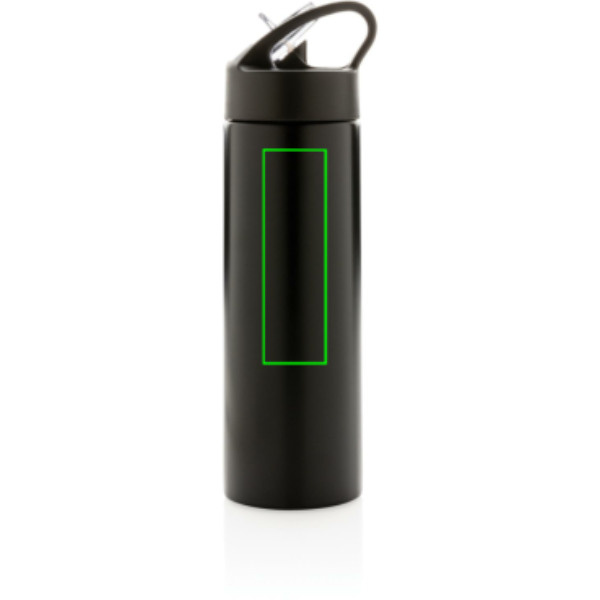 Sport bottle with straw: Logo position – upper front of the product
