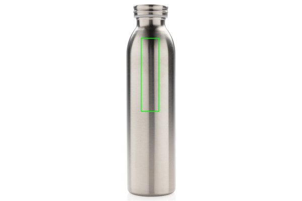 Gourde étanche isotherme sous vide avec isolation au cuivre: Emplacement du logo – partie supérieure de la face avant du produit