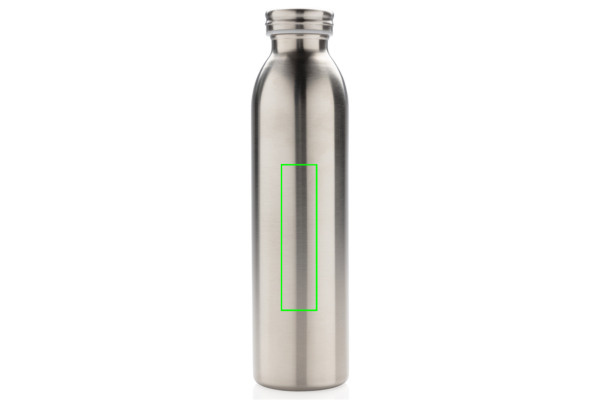 Gourde étanche isotherme sous vide avec isolation au cuivre: Emplacement du logo – centre de l’arrière du produit