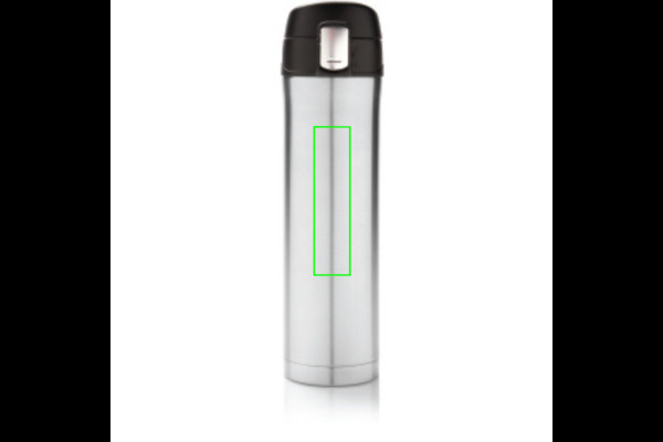 Bouteille isotherme sous vide Easy Lock: Emplacement du logo – partie supérieure de la face avant du produit
