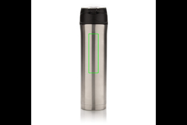 Bouteille isotherme sous vide Easy Lock: Emplacement du logo – partie supérieure de l’arrière du produit