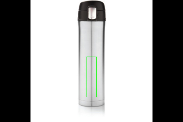 Bouteille isotherme sous vide Easy Lock: Emplacement du logo – partie inférieure de la face avant du produit