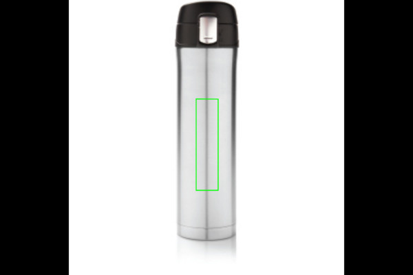 Bouteille isotherme sous vide Easy Lock: Emplacement du logo – centre de la face avant du produit