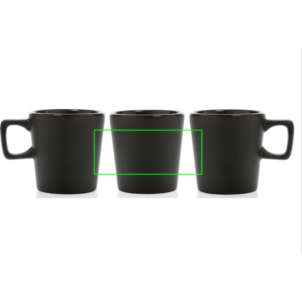 Moderne Keramik Kaffeetasse, 300ml: Logoposition – Produkt
