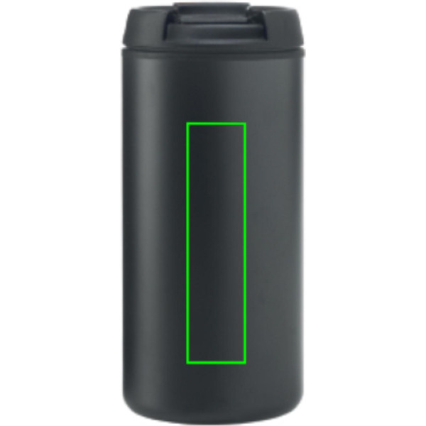 Metro RCS Recycled stainless steel tumbler: Logo position – centre back of the product