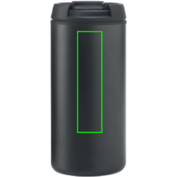 Metro RCS Recycled stainless steel tumbler: Logo position – upper back of the product