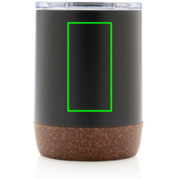 RCS Re-steel cork small vacuum coffee mug: Logo position – back of the product