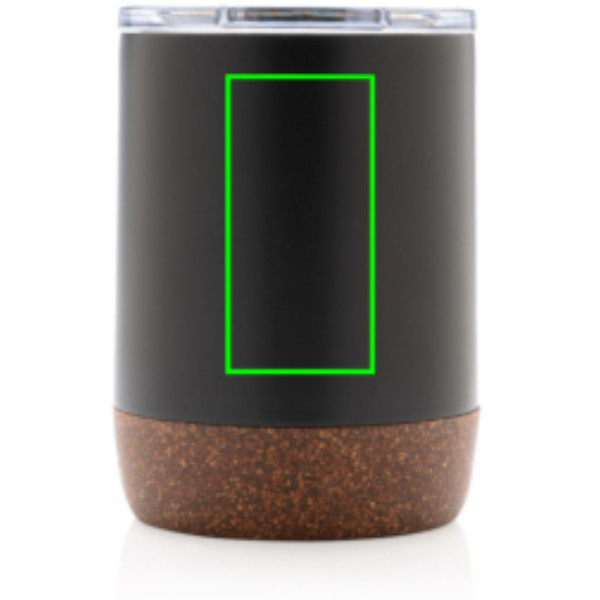 RCS Re-steel cork small vacuum coffee mug: Logo position – front of the product