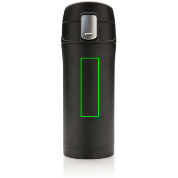 RCS Recycled stainless steel easy lock vacuum mug: Logo position – upper front of the product