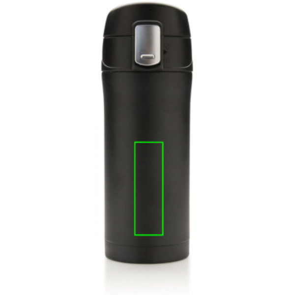 RCS Recycled stainless steel easy lock vacuum mug: Logo position – lower front of the product