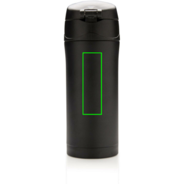RCS Recycled stainless steel easy lock vacuum mug: Logo position – upper back of the product