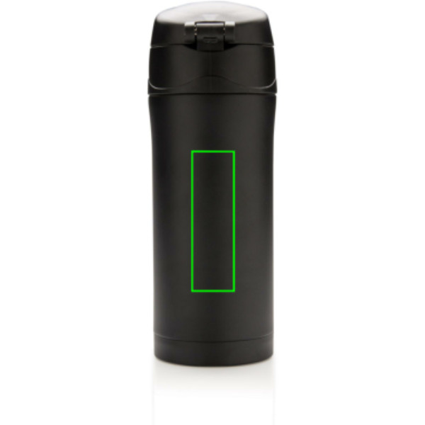 RCS Recycled stainless steel easy lock vacuum mug: Logo position – centre back of the product