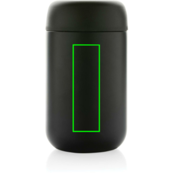 Gobelet isotherme sous vide Brew en acier inoxydable recyclé certifié RCS: Emplacement du logo – face avant du produit