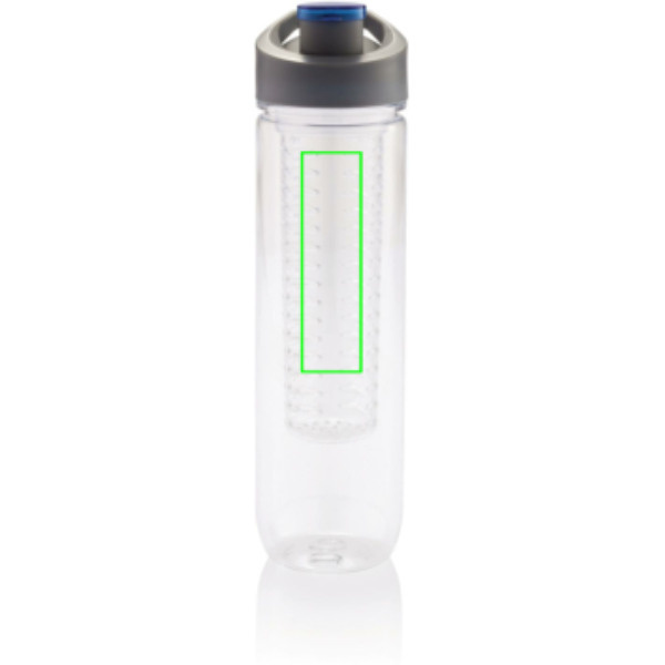 Gourde avec infuseur: Emplacement du logo – partie supérieure de la face avant du produit