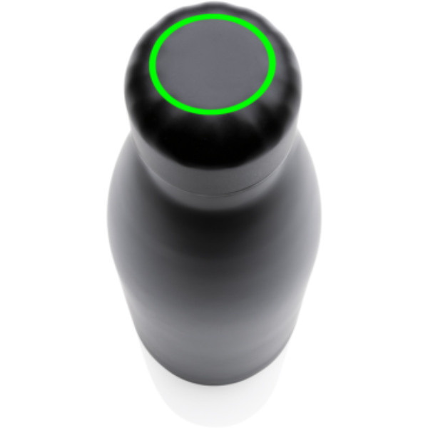 Gourde isotherme sous vide unie en acier inoxydable 500 ml: Emplacement du logo – dessus du produit