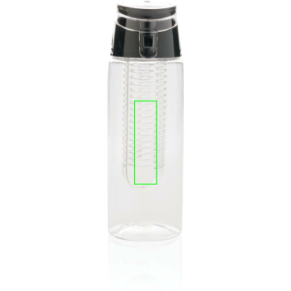 Gourde avec infuseur et couvercle verrouillable: Emplacement du logo – centre de la face avant du produit