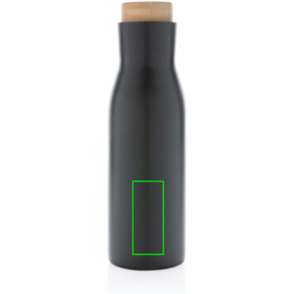 Gourde étanche isotherme sous vide Clima avec bouchon en acier: Emplacement du logo – partie inférieure de l’arrière du produit