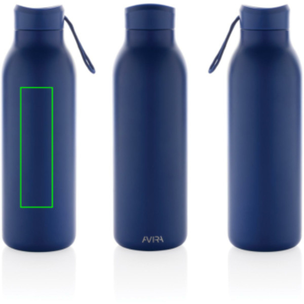 Gourde Avira Avior en acier recyclé RCS 500 ml: Emplacement du logo – côté droit du produit