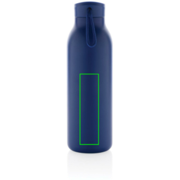 Gourde Avira Avior en acier recyclé RCS 500 ml: Emplacement du logo – partie inférieure de l’arrière du produit