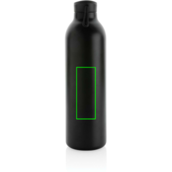 Gourde Avira Avior en acier recyclé RCS 1 l: Emplacement du logo – centre de l’arrière du produit