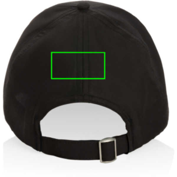 Casquette de sport Impact AWARE™ en RPET à 6 panneaux: Emplacement du logo – face arrière du produit