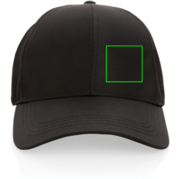 Casquette de sport Impact AWARE™ en RPET à 6 panneaux: Emplacement du logo – partie avant gauche du produit