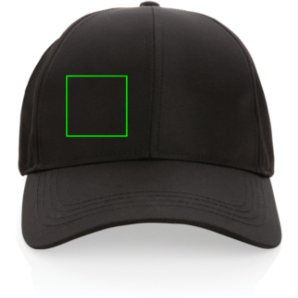 Casquette de sport Impact AWARE™ en RPET à 6 panneaux: Emplacement du logo – partie avant droite du produit