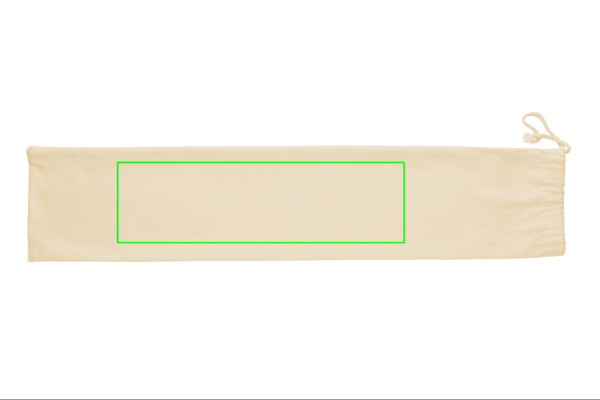 Jeu de croquet en bois: Emplacement du logo – pochette