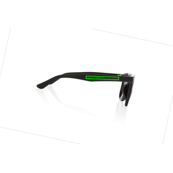 Lunettes de soleil en fibre de paille de blé: Emplacement du logo – côté droit du produit