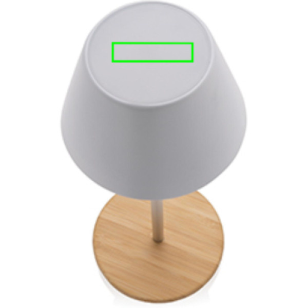 Pure Glow USB återuppladdningsbar bordslampa RCS rplast: Logotypens placering – produktens ovansida