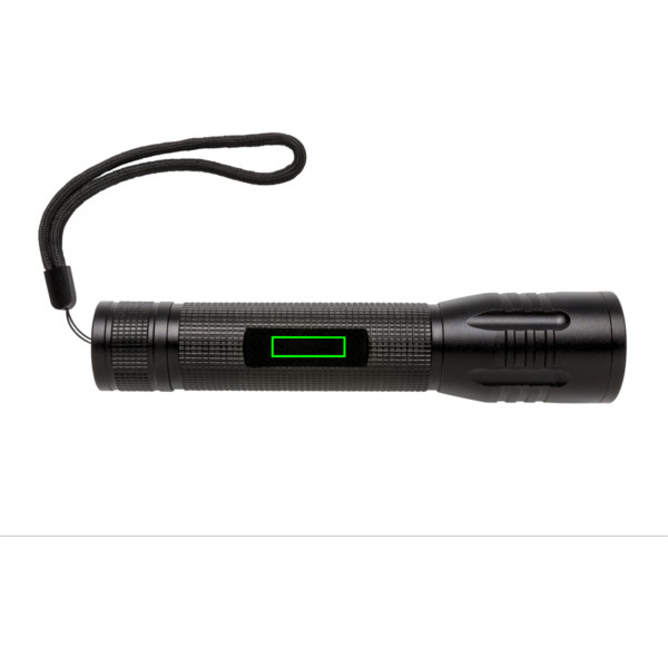 Grande lampe torche CREE 3 W: Emplacement du logo – face avant du produit