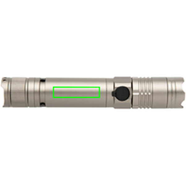 Lampe torche rechargeable 3 W: Emplacement du logo – face arrière du produit