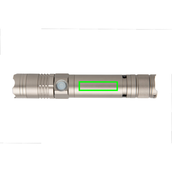 Lampe torche rechargeable 3 W: Emplacement du logo – face avant du produit