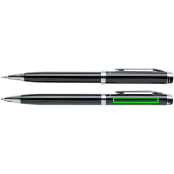 Luzern pen set: Logo position – next to the clip