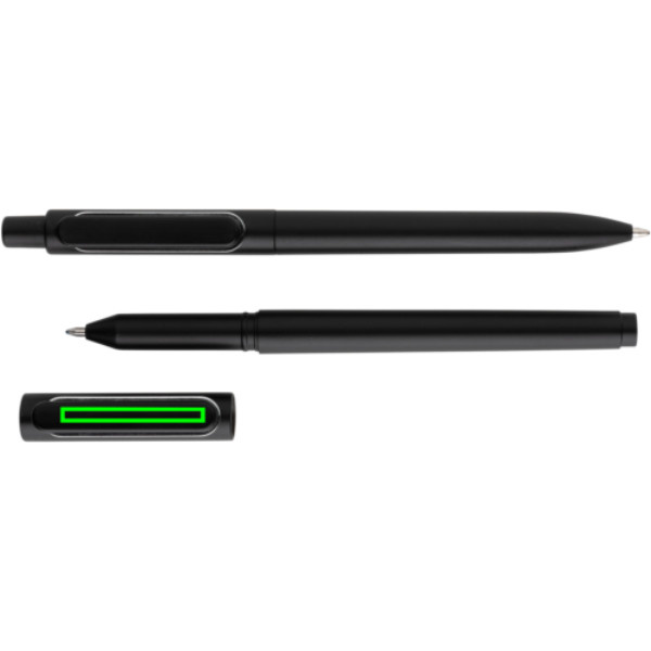Parure de stylos X6: Emplacement du logo – clip