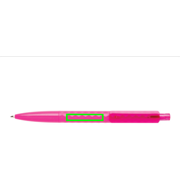 Stylo X3: Emplacement du logo — Devant le clip