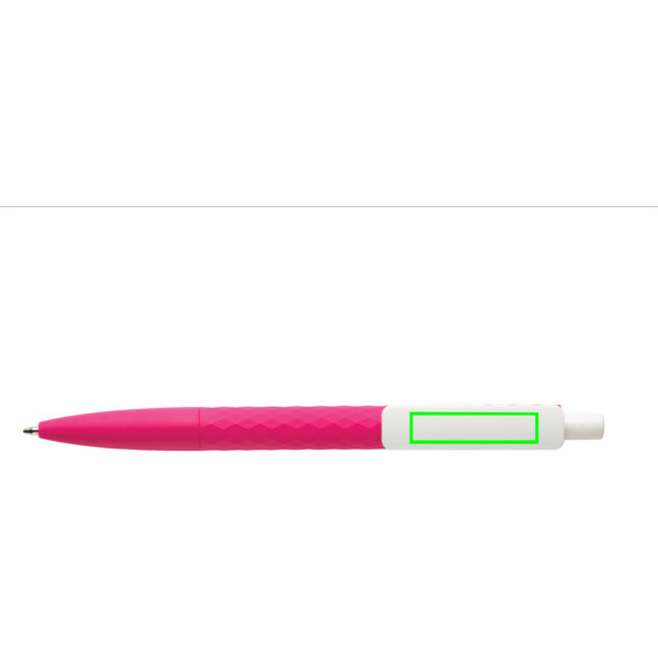 Stylo X3 au toucher doux: Emplacement du logo – clip