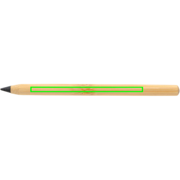Crayon à pointe éternelle sans bois: Emplacement du logo – face avant du produit