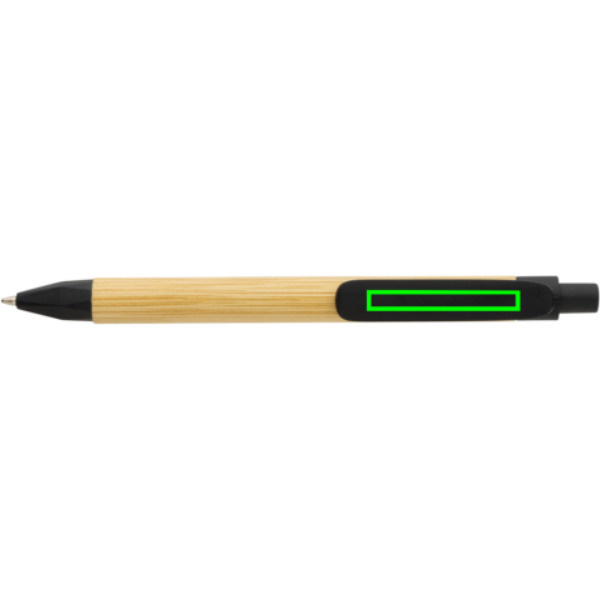 Stylo Write Responsible avec corps en papier recyclé: Emplacement du logo – clip