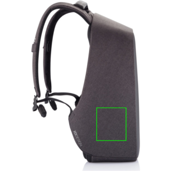 Sac à dos antivol Bobby Hero Regular: Emplacement du logo – partie inférieure gauche du produit
