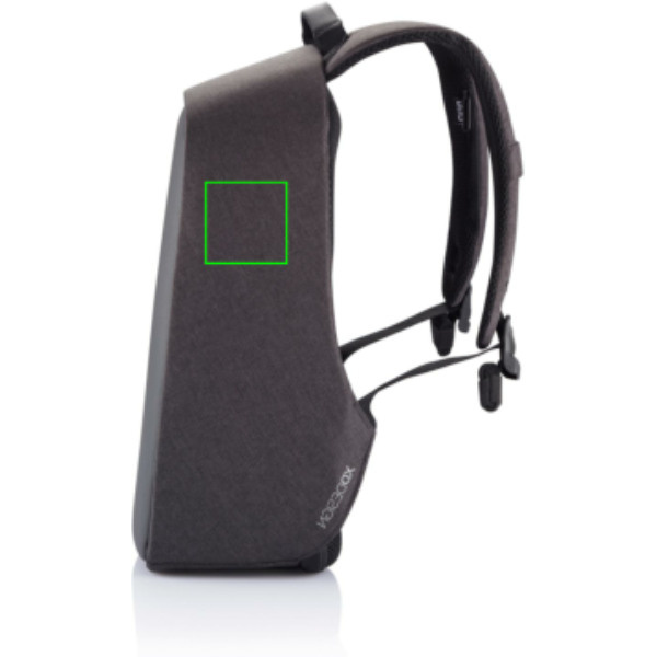 Sac à dos antivol Bobby Hero Small: Emplacement du logo — Partie supérieure droite du produit