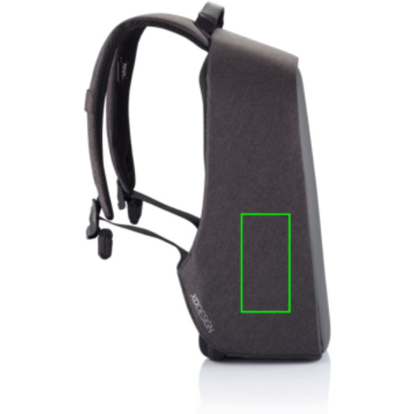 Sac à dos antivol Bobby Hero Small: Emplacement du logo – partie inférieure gauche du produit
