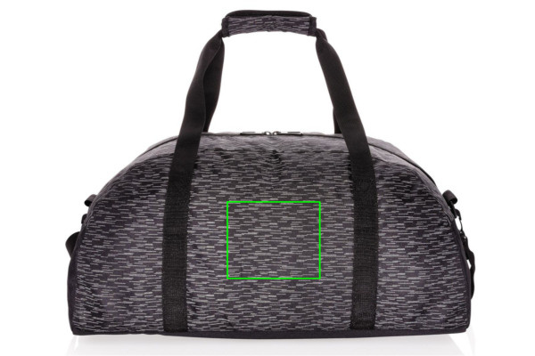 AWARE™ RPET Reflective weekend bag: Logo position – back of the product