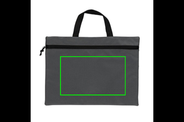 Porte-documents léger Impact AWARE™: Emplacement du logo – face avant du produit