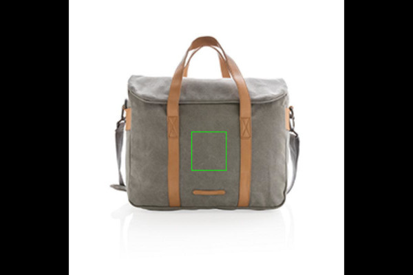 Płócienna torba na laptopa bez PVC: Logo position – centre front of the product