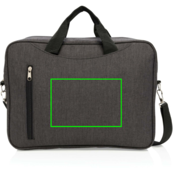 Sacoche classique pour ordinateur de 15 pouces: Emplacement du logo – face avant du produit